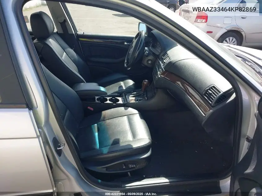 2004 BMW 325I VIN: WBAAZ33464KP82869 Lot: 42221954