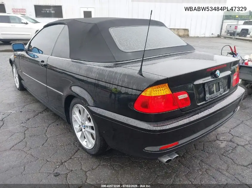 2004 BMW 330Ci VIN: WBABW53484PL47329 Lot: 42572220
