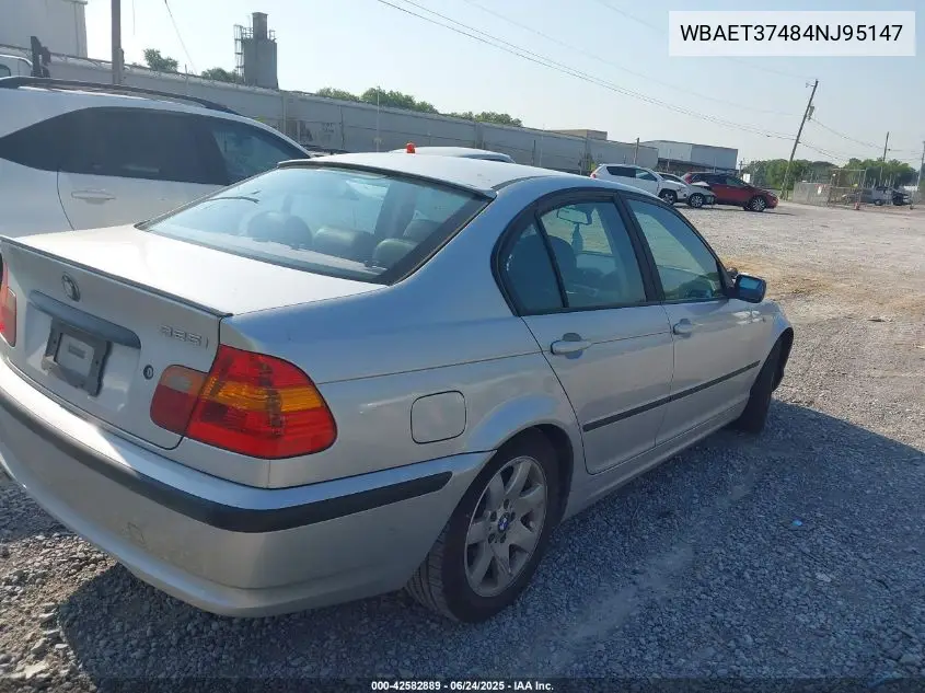 2004 BMW 325I VIN: WBAET37484NJ95147 Lot: 42582889
