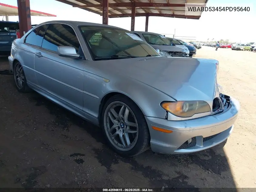 2004 BMW 330Ci VIN: WBABD53454PD95640 Lot: 42598615