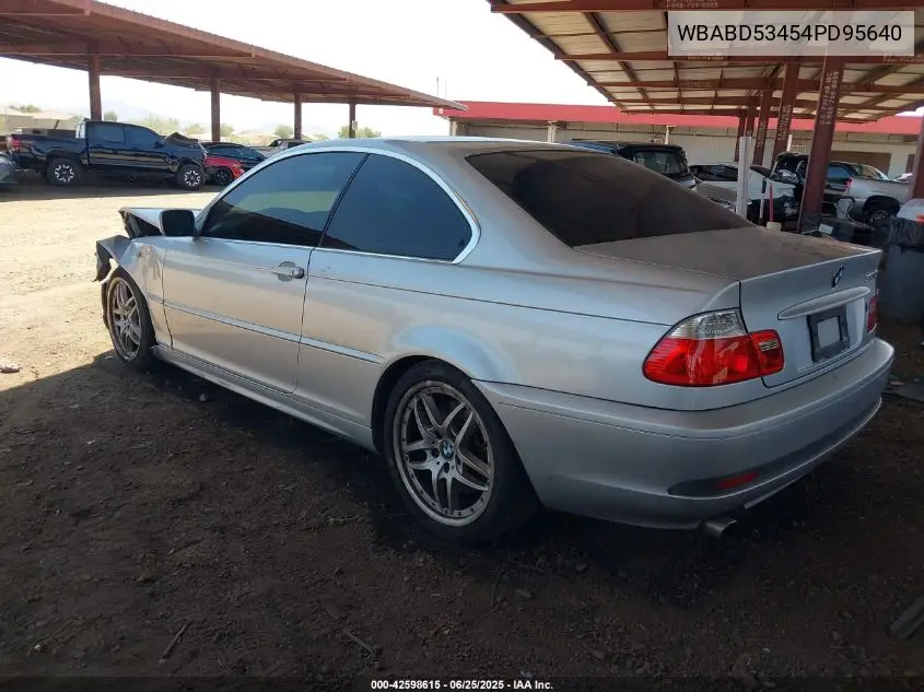 2004 BMW 330Ci VIN: WBABD53454PD95640 Lot: 42598615