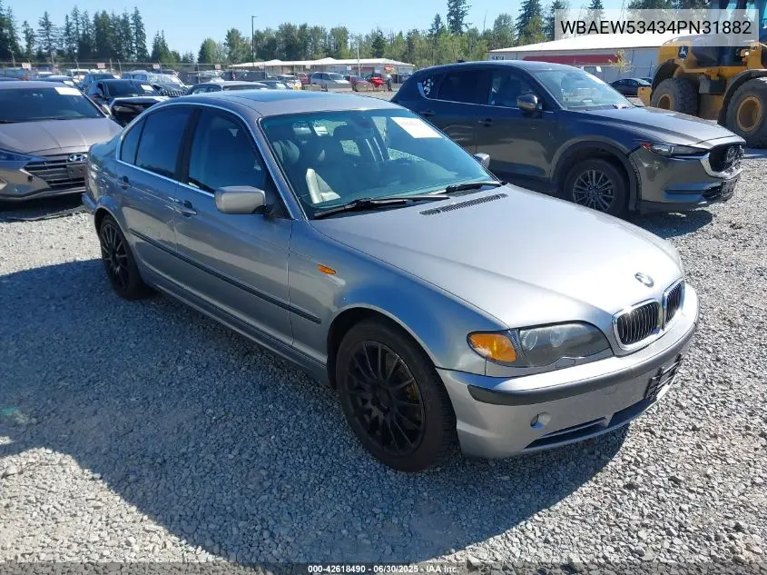 2004 BMW 330Xi VIN: WBAEW53434PN31882 Lot: 42618490