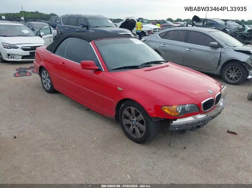 2004 BMW 3 Series VIN: WBABW33464PL33935 Lot: 42643196