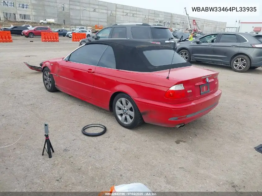 2004 BMW 3 Series VIN: WBABW33464PL33935 Lot: 42643196