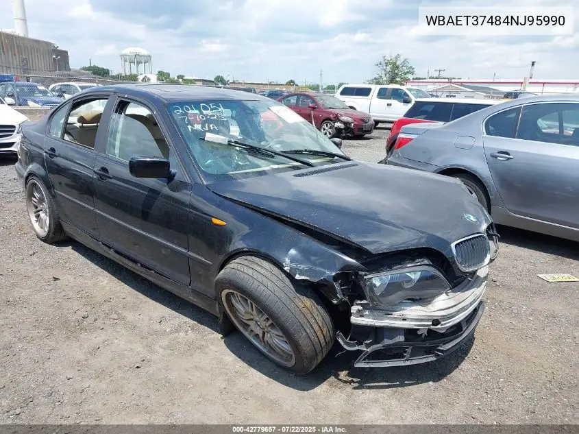 2004 BMW 325I VIN: WBAET37484NJ95990 Lot: 42779657