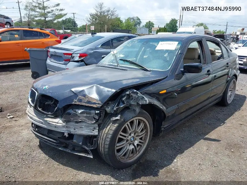 2004 BMW 325I VIN: WBAET37484NJ95990 Lot: 42779657