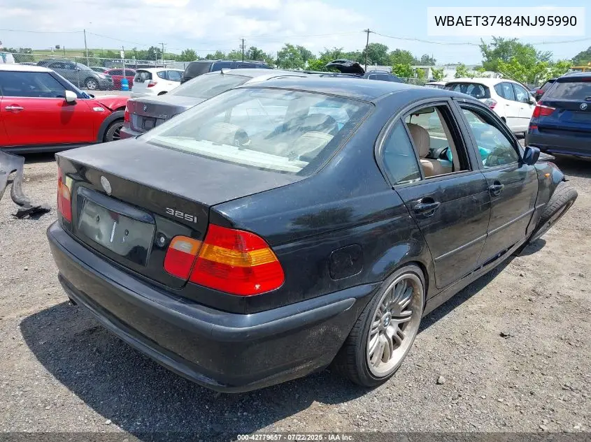 2004 BMW 325I VIN: WBAET37484NJ95990 Lot: 42779657