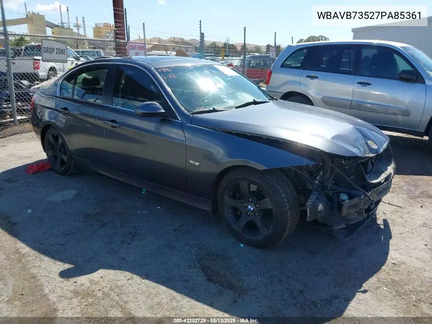 2007 BMW 335I VIN: WBAVB73527PA85361 Lot: 42202729