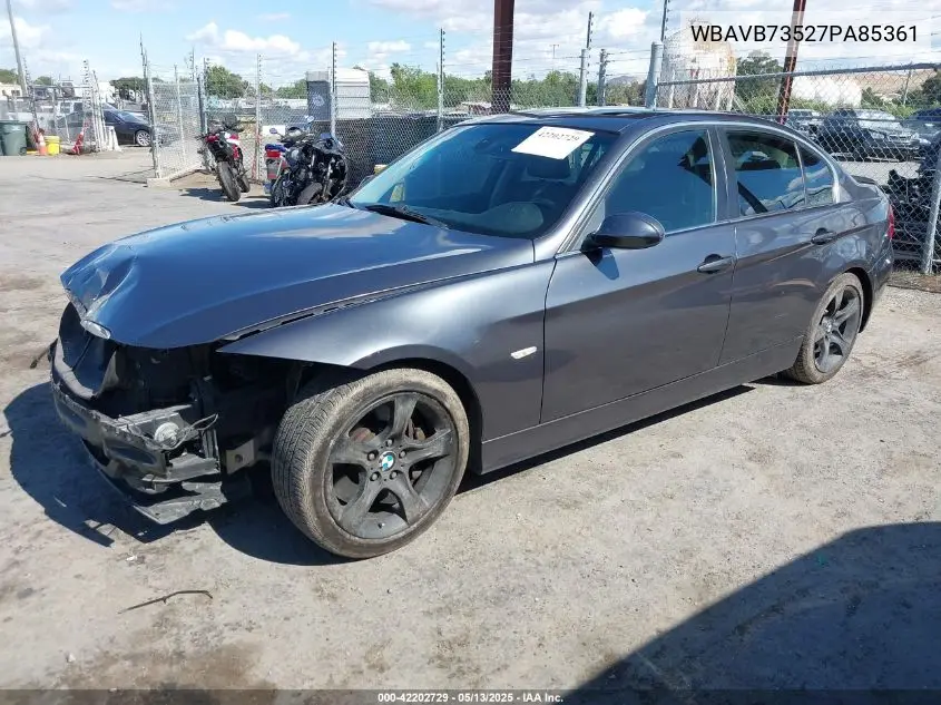 2007 BMW 335I VIN: WBAVB73527PA85361 Lot: 42202729