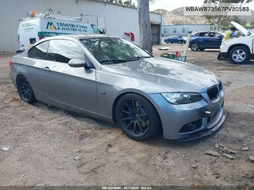 2007 BMW 335I VIN: WBAWB73567PV80583 Lot: 42236490