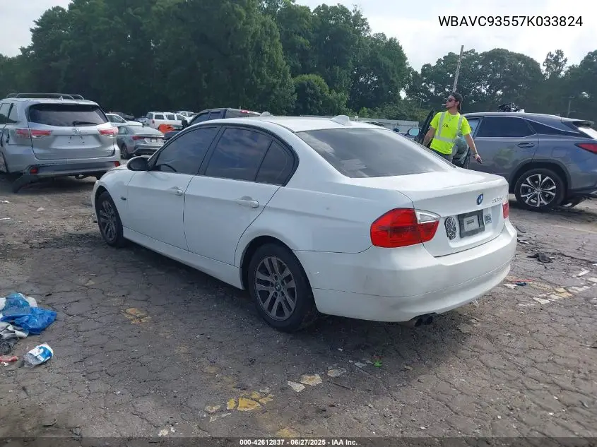 2007 BMW 328Xi VIN: WBAVC93557K033824 Lot: 42612837
