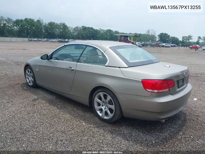 2007 BMW 328I VIN: WBAWL13567PX13255 Lot: 42614864
