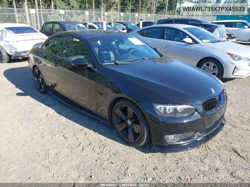 2007 BMW 335I VIN: WBAWL735X7PX45533 Lot: 42620247