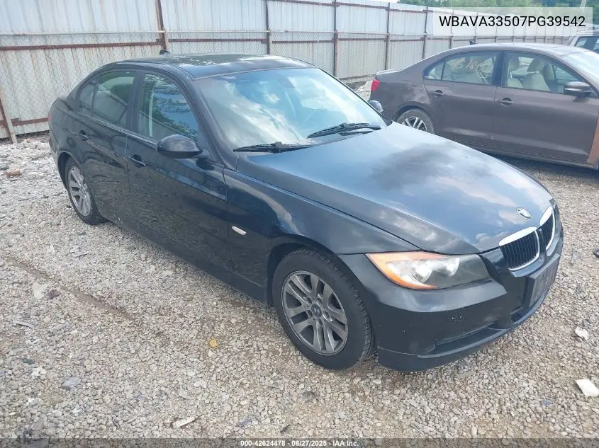 2007 BMW 328I VIN: WBAVA33507PG39542 Lot: 42624478