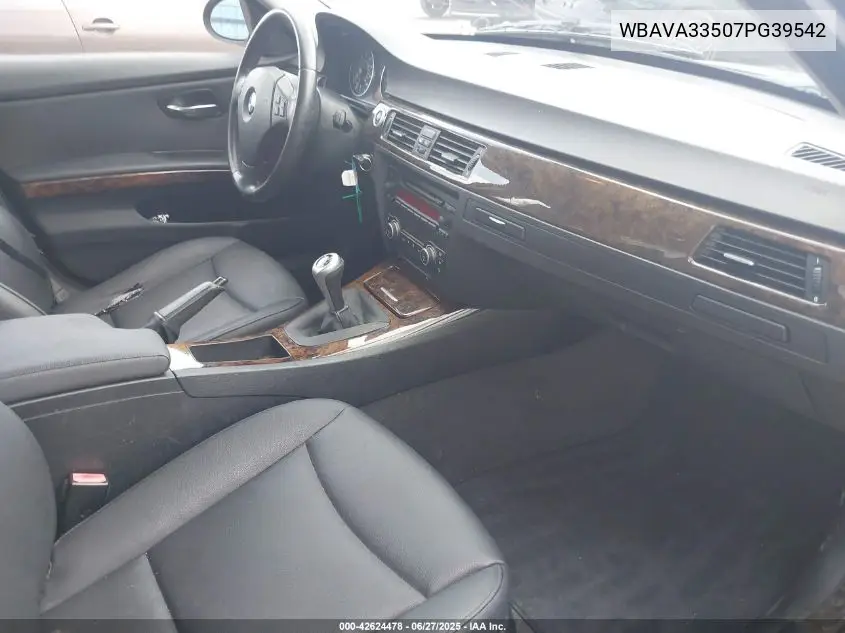 2007 BMW 328I VIN: WBAVA33507PG39542 Lot: 42624478
