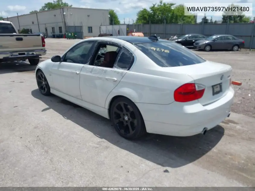 2007 BMW 335I I VIN: WBAVB73597VH21480 Lot: 42629278