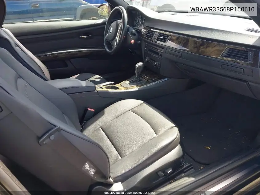 2008 BMW 328I VIN: WBAWR33568P150610 Lot: 42238668