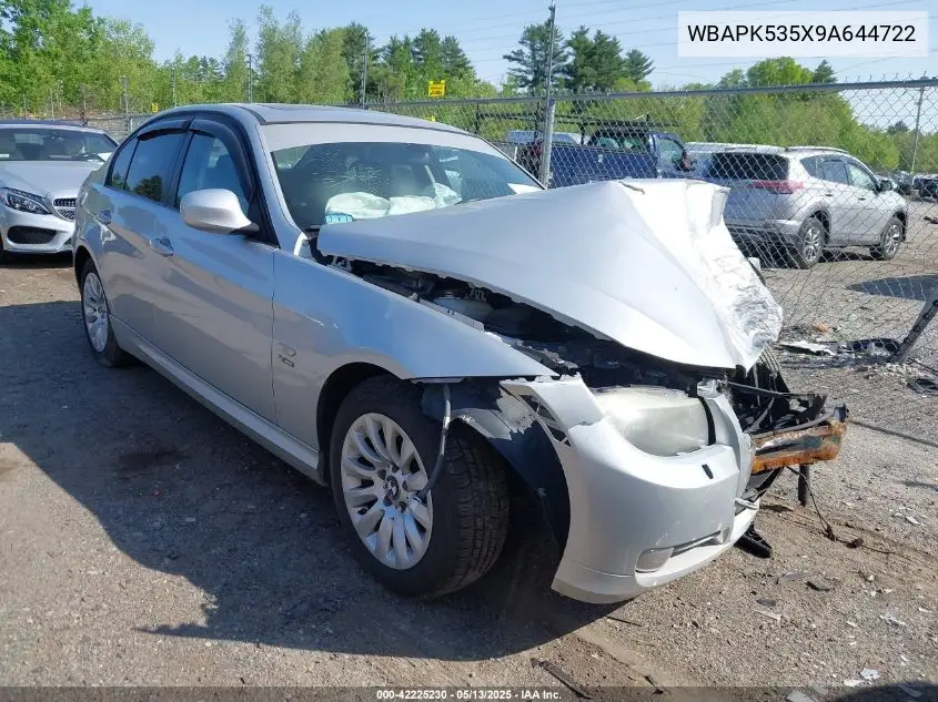 2009 BMW 328I xDrive VIN: WBAPK535X9A644722 Lot: 42225230