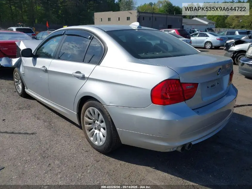 2009 BMW 328I xDrive VIN: WBAPK535X9A644722 Lot: 42225230