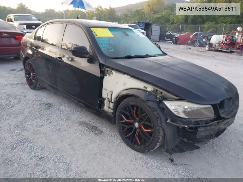 2009 BMW 328I xDrive VIN: WBAPK53549A513611 Lot: 42589195