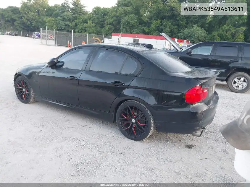 2009 BMW 328I xDrive VIN: WBAPK53549A513611 Lot: 42589195