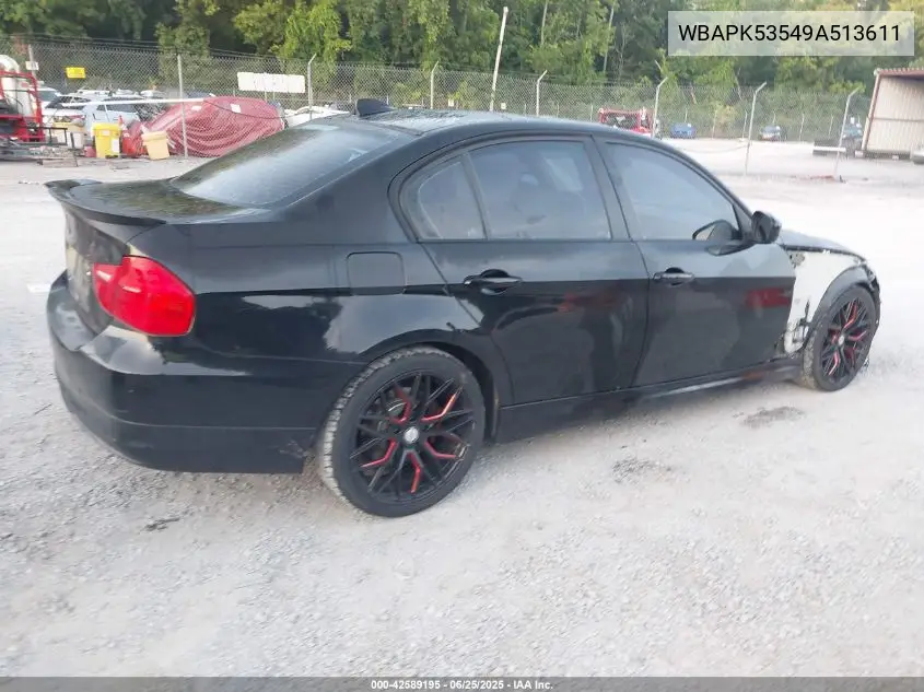 2009 BMW 328I xDrive VIN: WBAPK53549A513611 Lot: 42589195