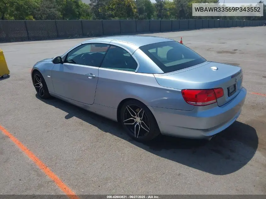 2009 BMW 328I VIN: WBAWR33569P343552 Lot: 42603821