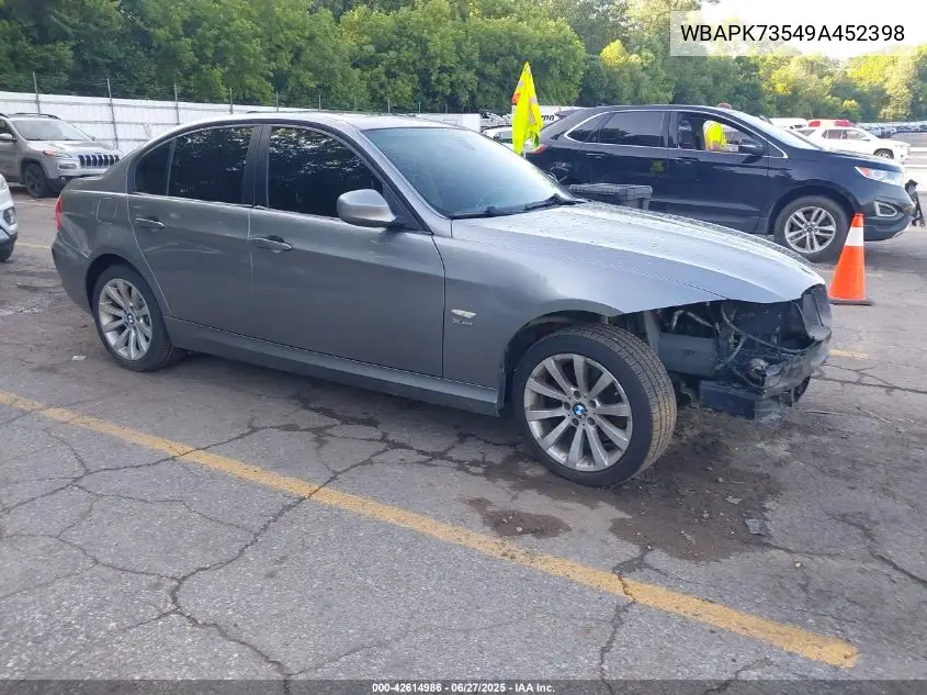 2009 BMW 328I xDrive VIN: WBAPK73549A452398 Lot: 42614986