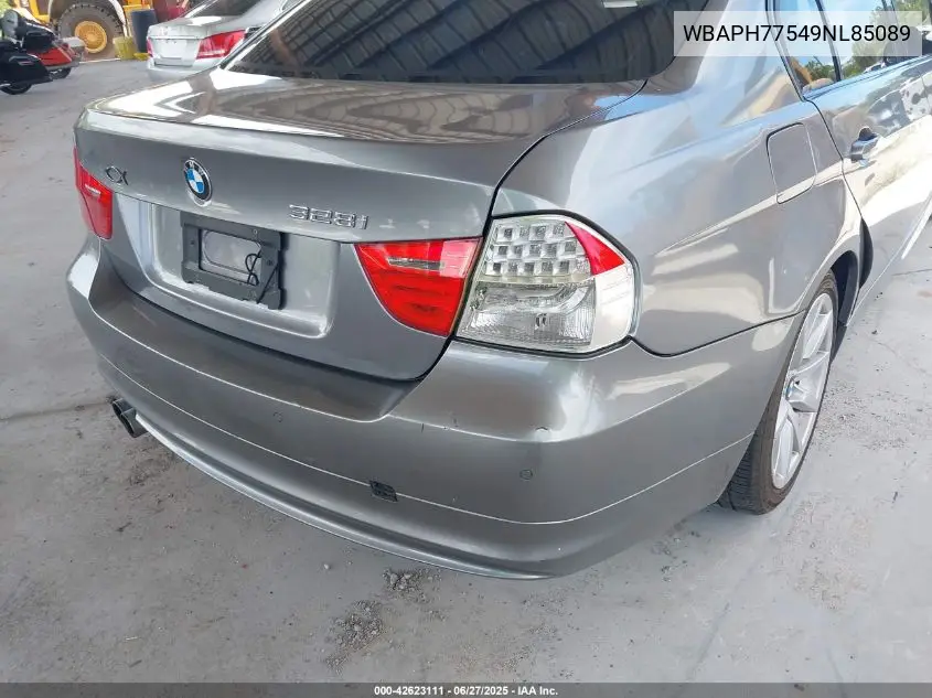 2009 BMW 328I VIN: WBAPH77549NL85089 Lot: 42623111
