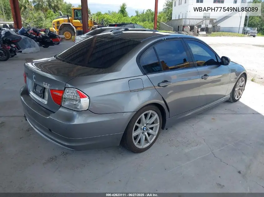 2009 BMW 328I VIN: WBAPH77549NL85089 Lot: 42623111