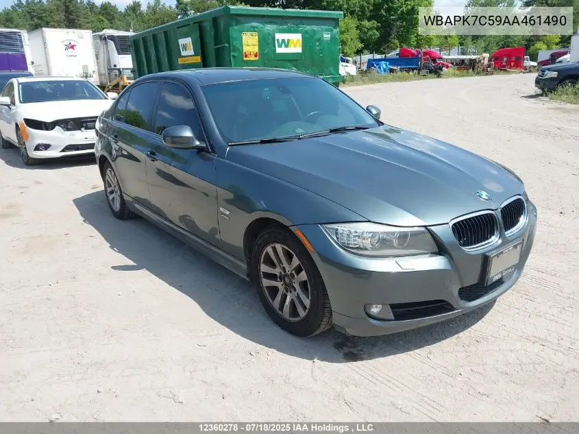 2010 BMW 328I xDrive VIN: WBAPK7C59AA461490 Lot: 12360278