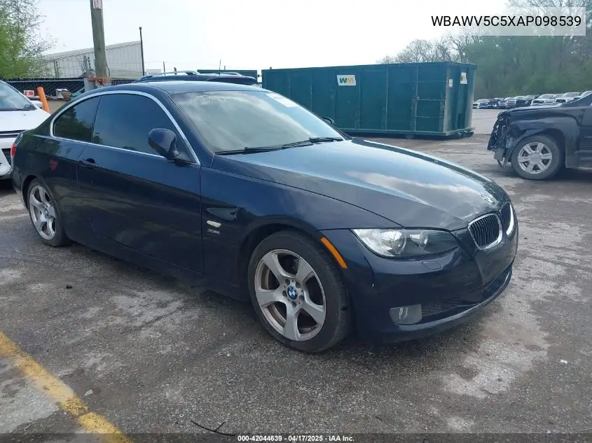 2010 BMW 328I xDrive VIN: WBAWV5C5XAP098539 Lot: 42044639