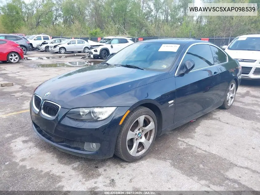 2010 BMW 328I xDrive VIN: WBAWV5C5XAP098539 Lot: 42044639