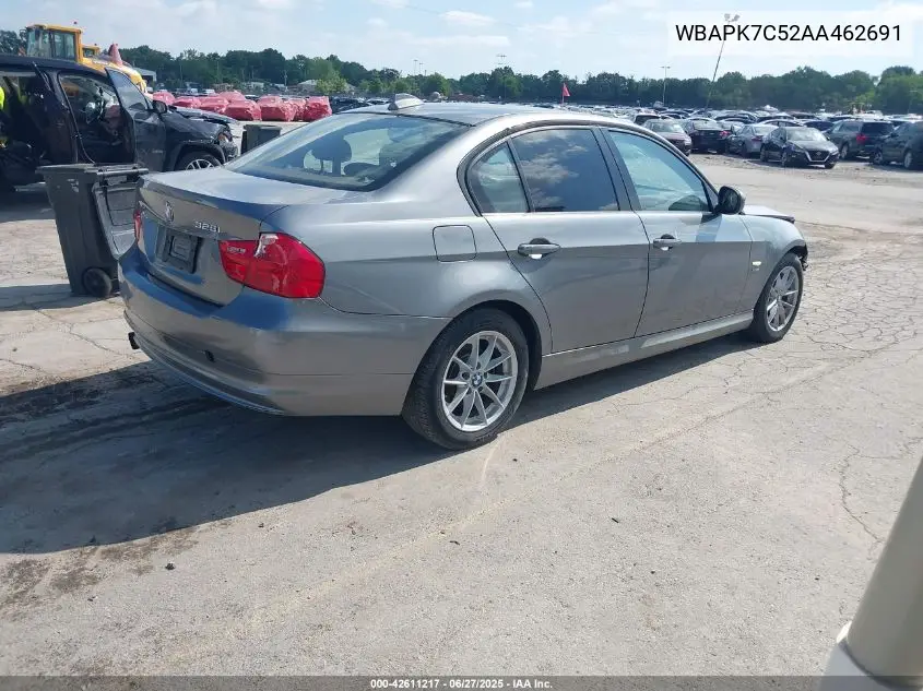 2010 BMW 328 xDrive VIN: WBAPK7C52AA462691 Lot: 42611217
