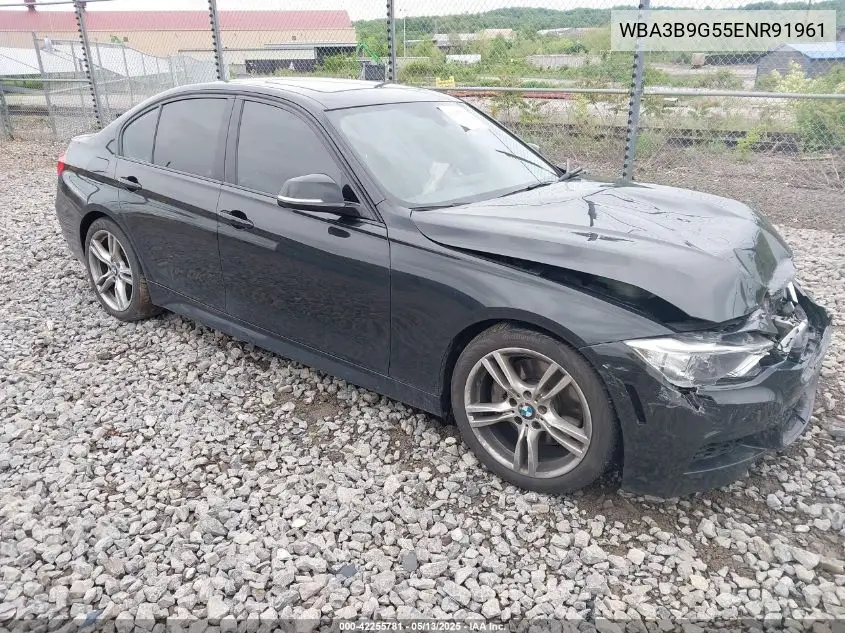 2014 BMW 335I xDrive VIN: WBA3B9G55ENR91961 Lot: 42255781
