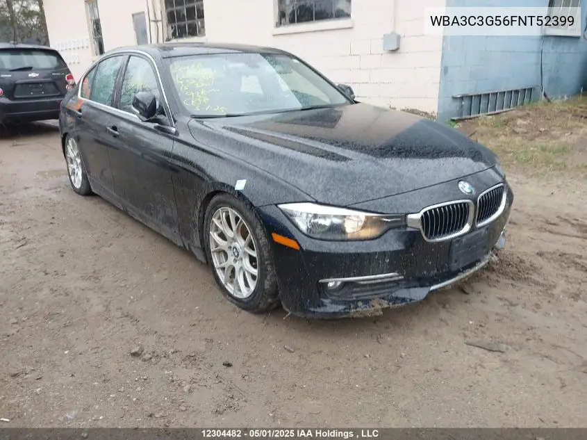 2015 BMW 320I xDrive VIN: WBA3C3G56FNT52399 Lot: 12304482