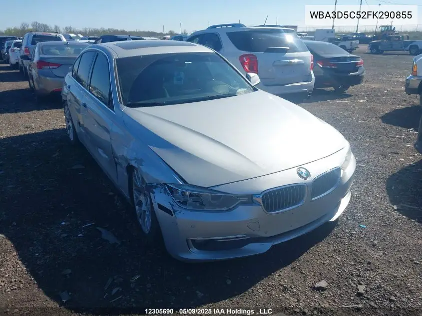 2015 BMW 328 D xDrive VIN: WBA3D5C52FK290855 Lot: 12305690