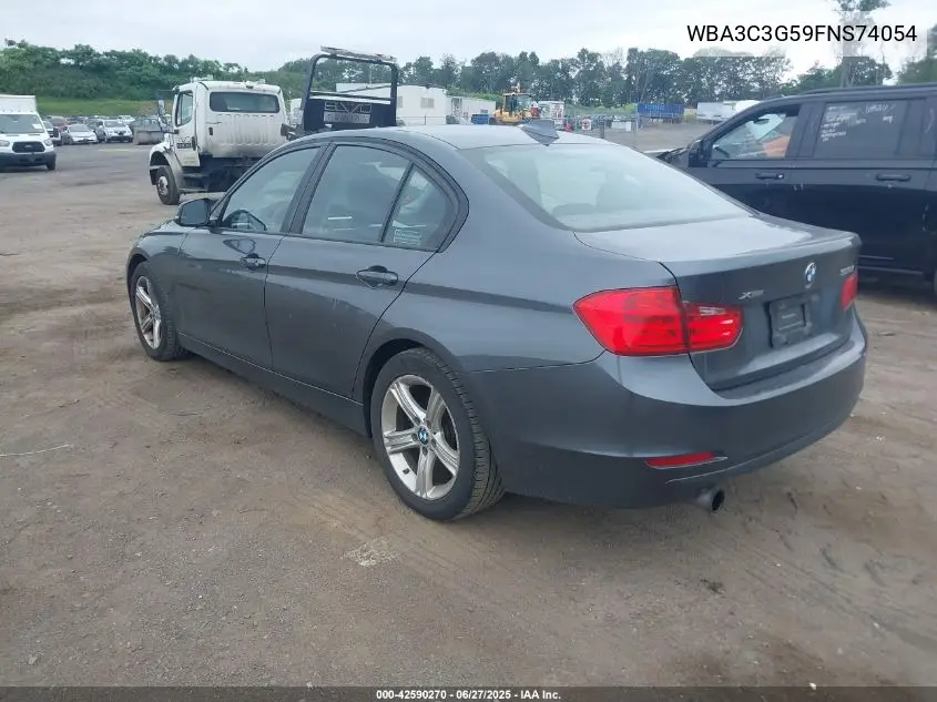 2015 BMW 320I xDrive VIN: WBA3C3G59FNS74054 Lot: 42590270