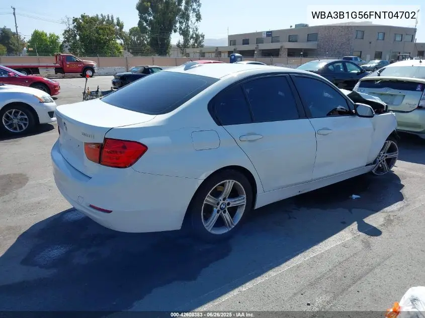 2015 BMW 320I VIN: WBA3B1G56FNT04702 Lot: 42608383