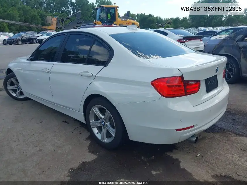 2015 BMW 320I VIN: WBA3B1G5XFNT02306 Lot: 42613023