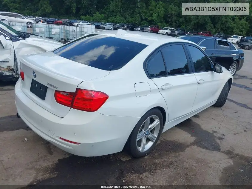 2015 BMW 320I VIN: WBA3B1G5XFNT02306 Lot: 42613023