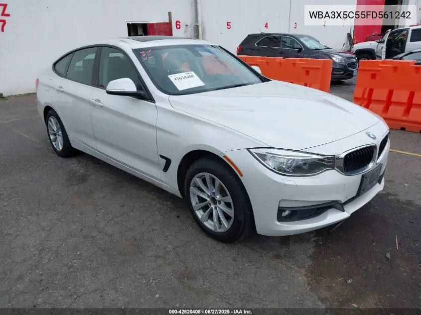 2015 BMW 328I Gran Turismo xDrive VIN: WBA3X5C55FD561242 Lot: 42620408