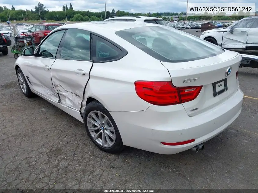 2015 BMW 328I Gran Turismo xDrive VIN: WBA3X5C55FD561242 Lot: 42620408