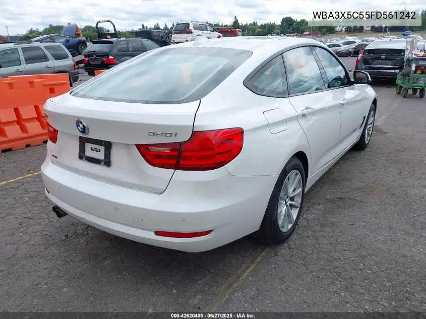 2015 BMW 328I Gran Turismo xDrive VIN: WBA3X5C55FD561242 Lot: 42620408