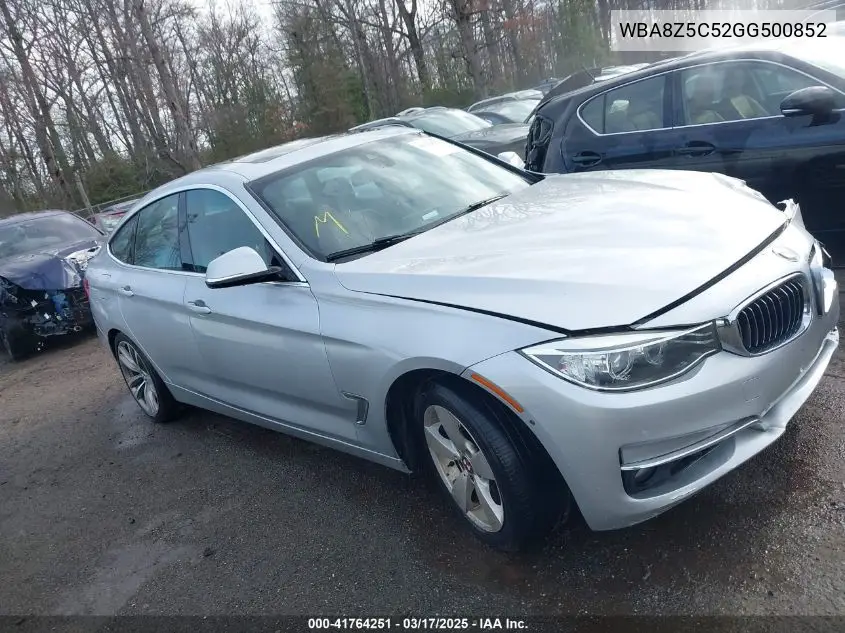 2016 BMW 328I Gran Turismo xDrive VIN: WBA8Z5C52GG500852 Lot: 41764251