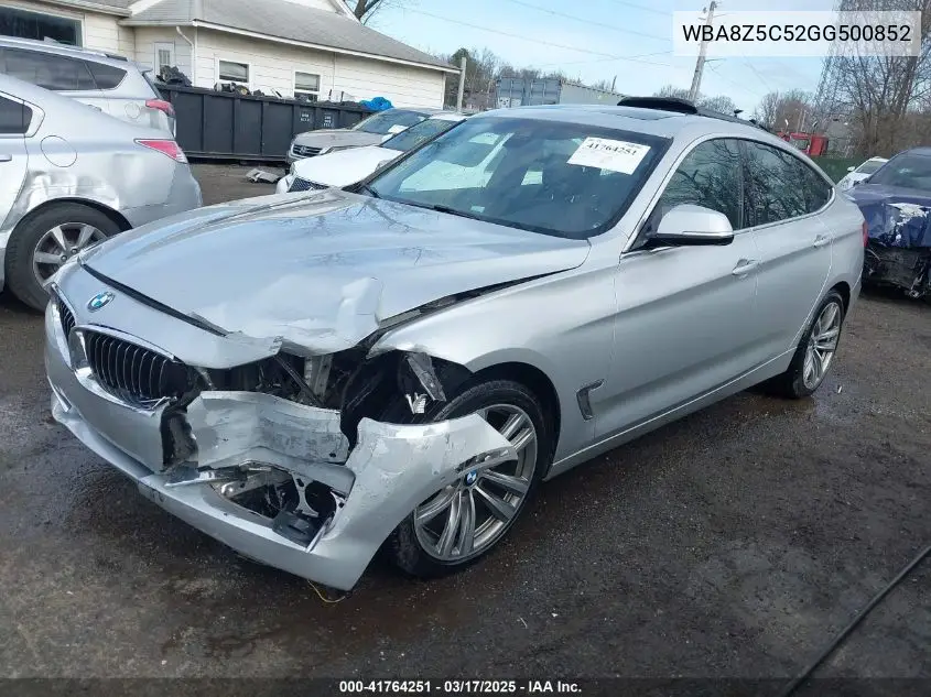 2016 BMW 328I Gran Turismo xDrive VIN: WBA8Z5C52GG500852 Lot: 41764251