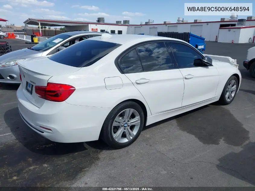 2016 BMW 328I VIN: WBA8E9C50GK648594 Lot: 42221766
