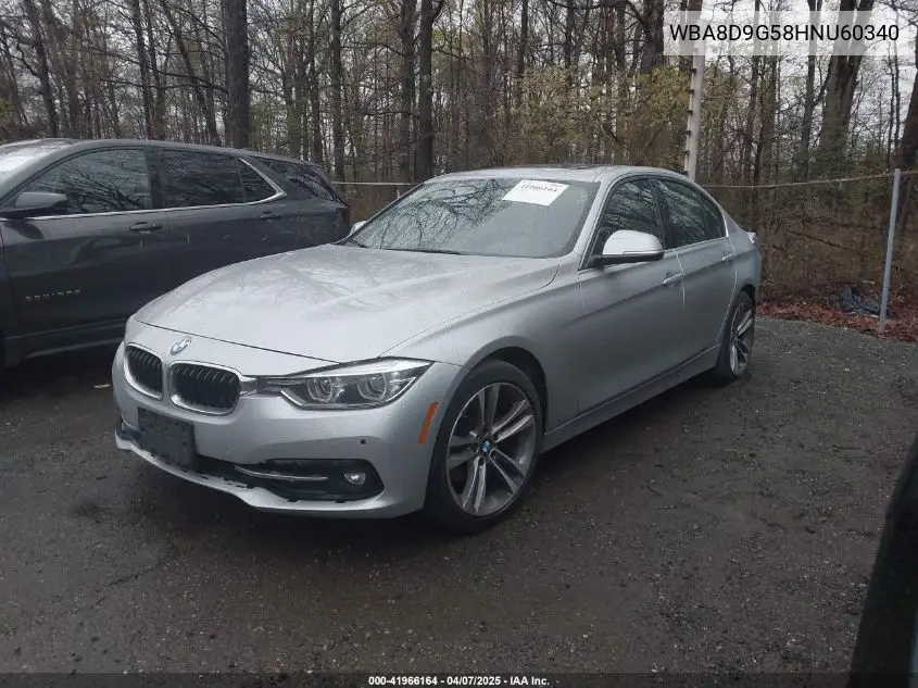 2017 BMW 330I xDrive VIN: WBA8D9G58HNU60340 Lot: 41966164