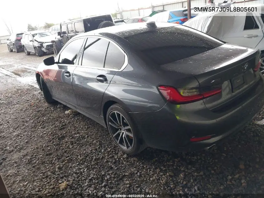 2020 BMW 330I xDrive VIN: 3MW5R7J09L8B05601 Lot: 41939056