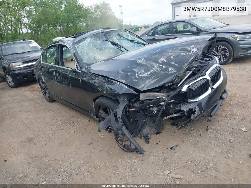2021 BMW 330I xDrive VIN: 3MW5R7J00M8B79538 Lot: 42260070